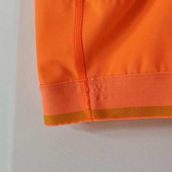 Under Armour Women's Neon Orange Compression Sports Bra, Size Medium - Running - Picture 3 of 7